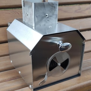 Pelletsbrenner 5 - 15kW ! Brenner mit Schwerkraft Zuführung von Pellets für Holzöfen oder Kamine ! Aus hitzebeständigem Edelstahl!