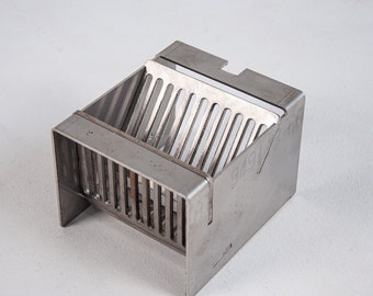 Stainless steel pellet basket for gravity-type pellet burner!