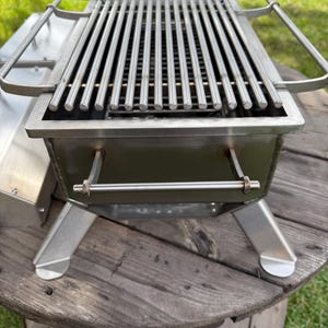 Hibachi grill! Mangal! Tabletop grill with a lid and a frying pan! Barbeque for the garden! Charcoal grill! BBQ! Fire pit!