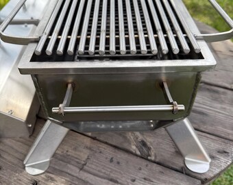 Hibachi grill! Mangal! Tabletop grill with a lid and a frying pan! Barbeque for the garden! Charcoal grill! BBQ! Fire pit!