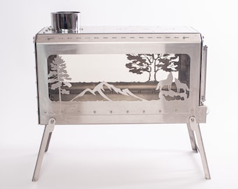 Campingkocher Multi-Fuel Mini Kocher Kocher zum Heizen und Kochen Zeltkocher!