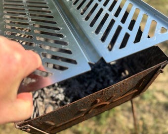 Plancha, stand for cauldron or wok, outdoor oven. Stainless steel grill grate. Barbecue, grill. BBQ. Mangal!