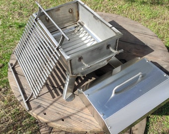 Camping grill! Fire bowl, tabletop grill, barbecue! BBQ!