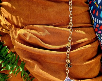 Allsehende Gürtelkette: Goldenes exzentrisches Gürtelkettenzubehör
