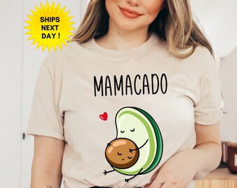 Mamacado Shirt, Baby Announcement Shirt, New Mom Gift, Pregnancy Reveal Shirt, Maternity Shirts, Baby Shower Gift