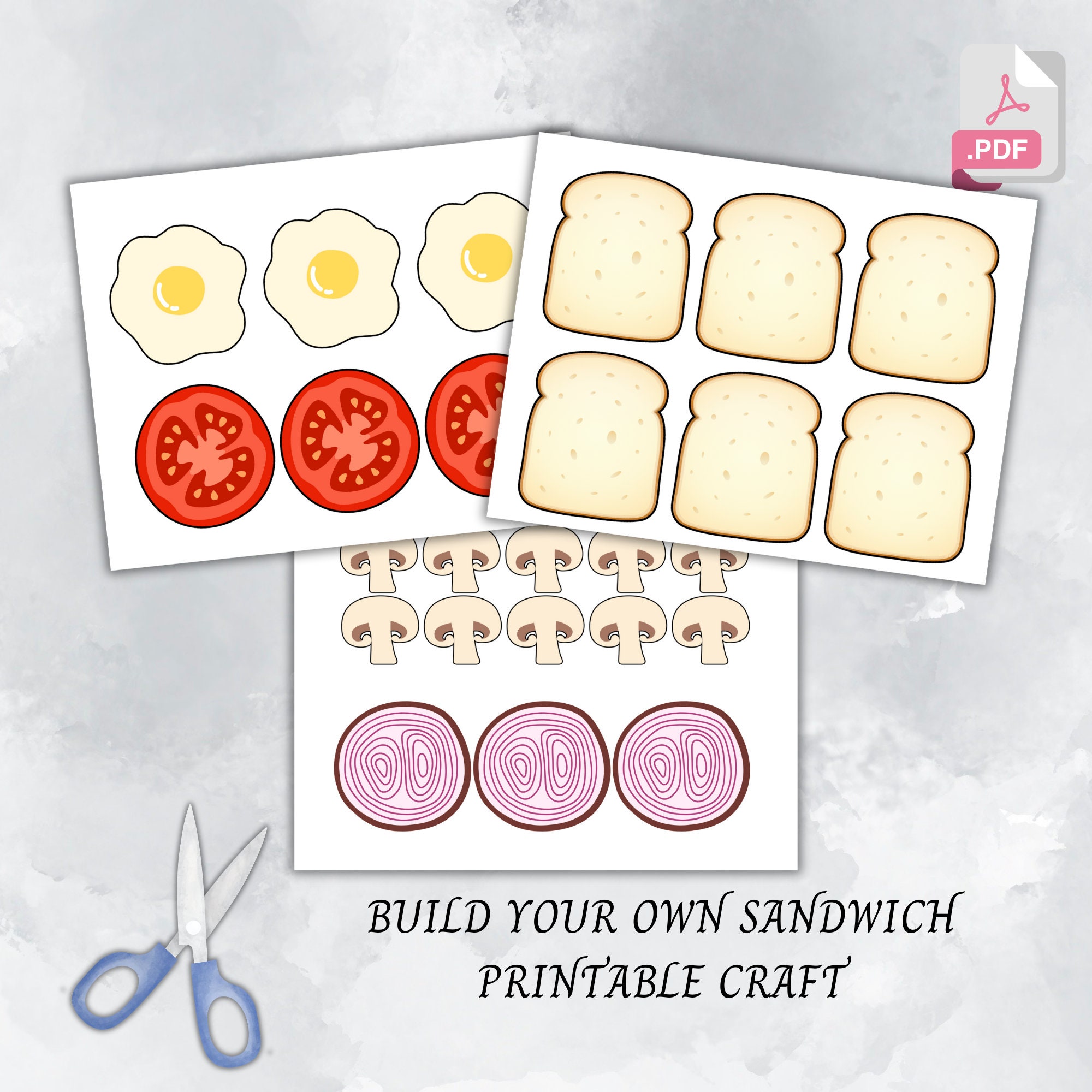 Build Your Own Sandwich Preschool Printable, Make a Sandwich Preschool ...