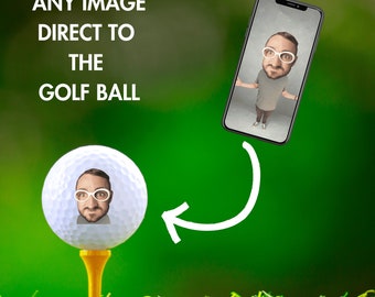 Personalised Custom Golf Balls, Golf Gifts For Men, Personalised Photo Golf Balls, Customized Golf Balls With Photo, Gift for Husband