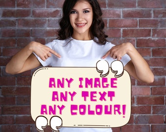 Custom Image & Text T-Shirt: Personalized Cotton Tee