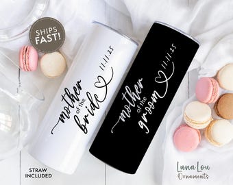 Mother Of the Bride Tumbler, Personalized Mother of the Groom Gift, Custom Mother of the Bride Gift, Mother of Groom Cup