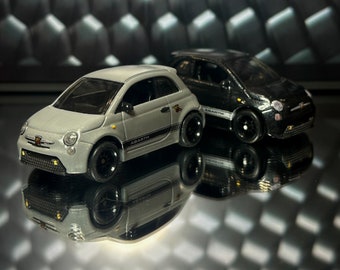 Custom hot wheels Abarth or Fiat 500 (other car models available upon request)