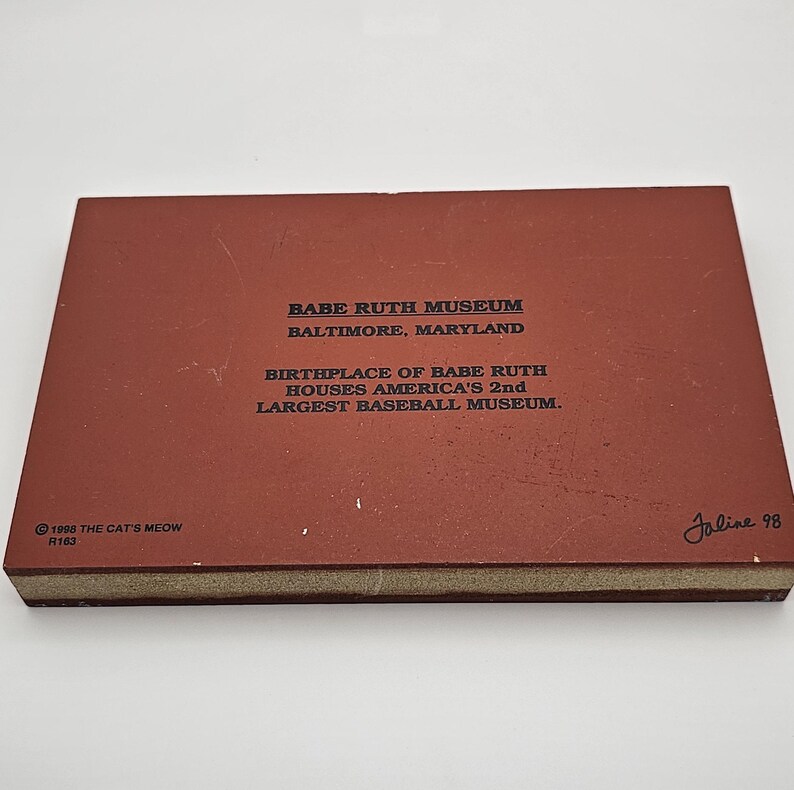1991 Cat's Meow Building Babe Ruth Museum Baltimore MD Baseball ...