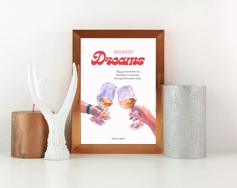 Tay Tay 'Wildest Dreams' Music Print: Pop Art Home Decor (PDF)