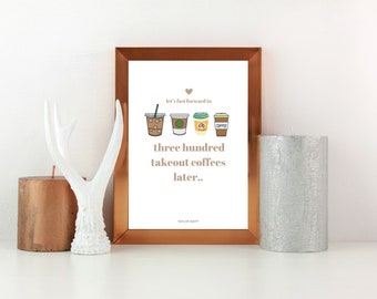 Tay Tay Coffee Lyrics Print: Pop Music Wall Art (PDF File)