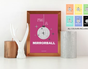 Mirrorball Music Print: Pop Wall Art (Digital Download)