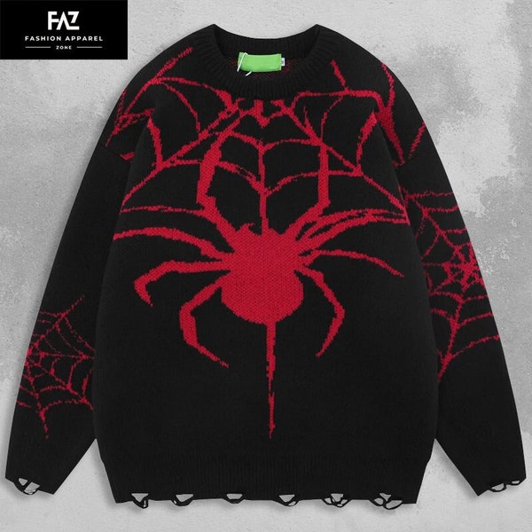Spider Web Sweater Etsy