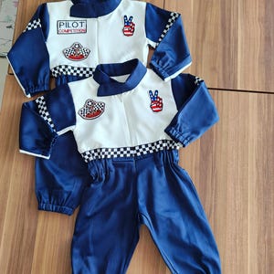 レーシングスーツ - 子供用レースカージャンプスーツ - 子供用フォーミュラ1コスチューム - レーシングドライバー - 子供用レースカードライバーコスチューム - ユニセックスレーシングスーツ