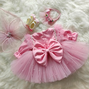 Whimsical Butterfly Wings & Fairy Princess Costume for Girls - Magical Kids Butterfly Dress for Dress Up  Parties