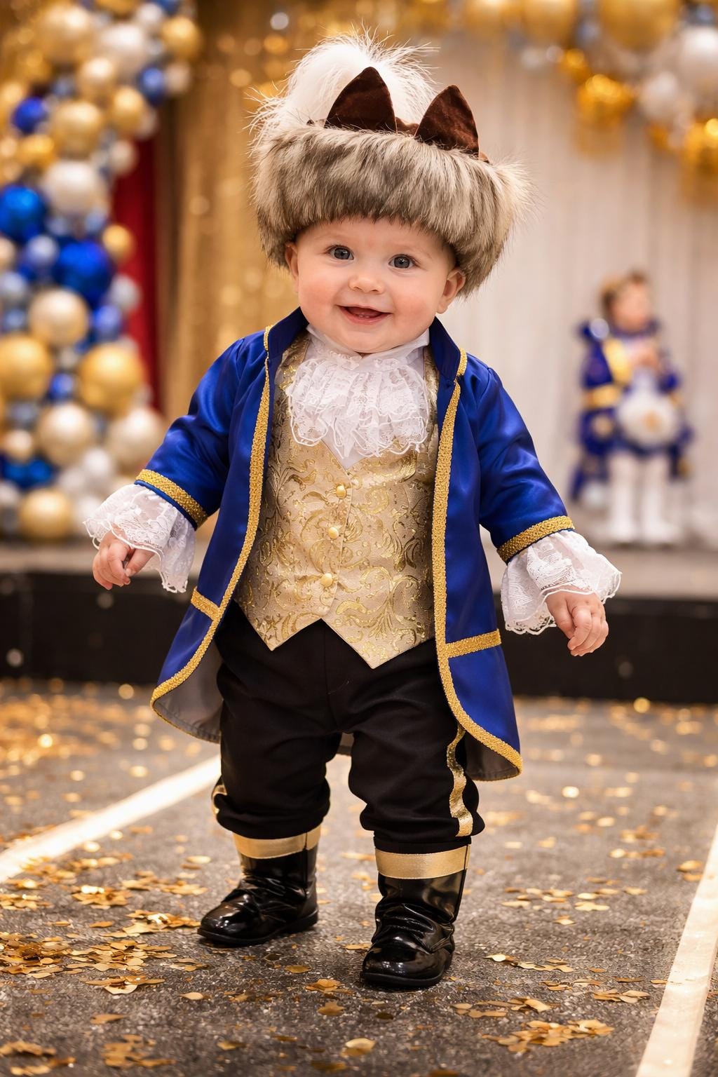 green emerald velvet dress Little Adventures Fairytale Prince Set