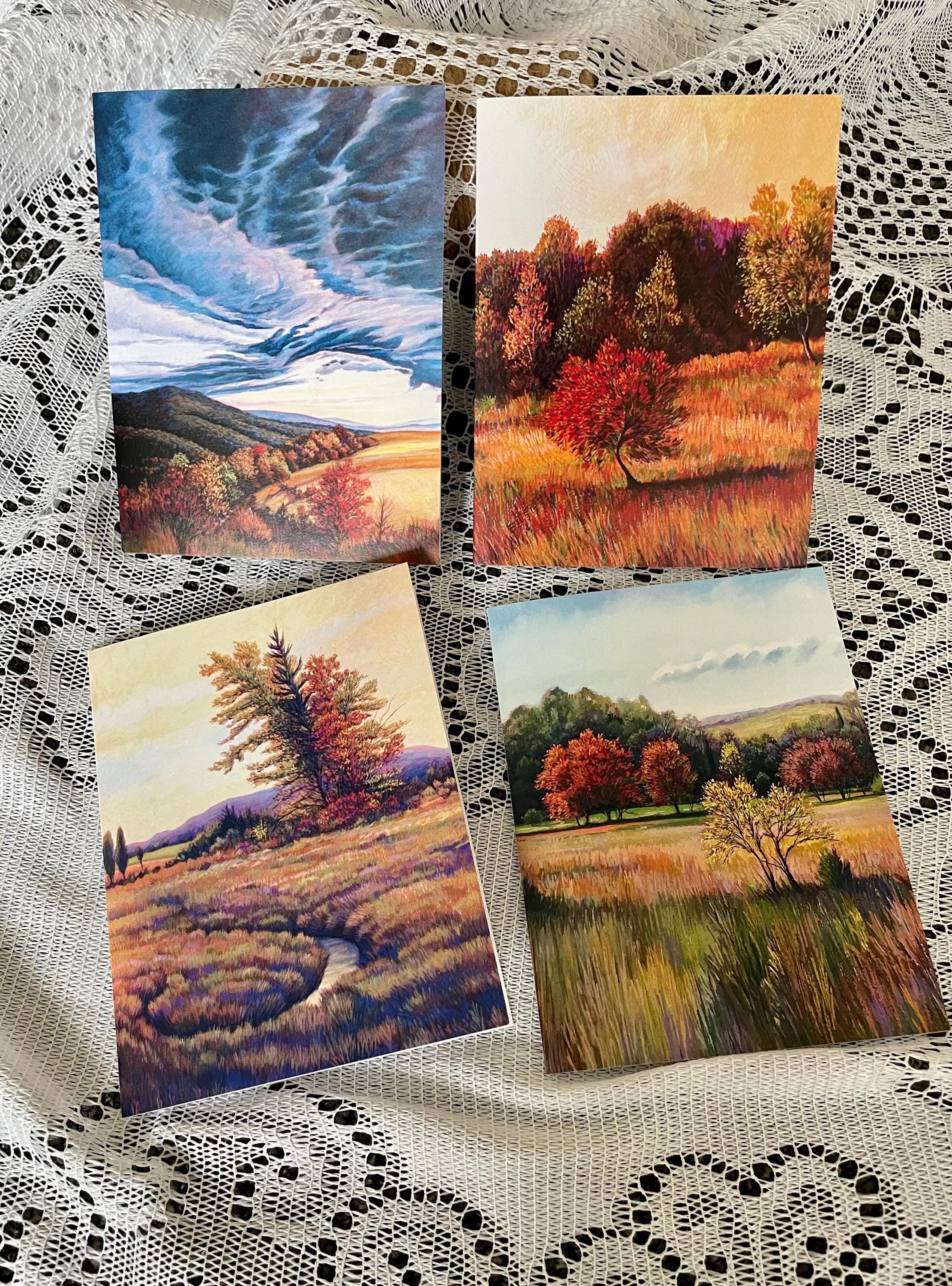 Landscape Art All-occasion Blank Boxed Notecard Set | 4 Card Set - Etsy