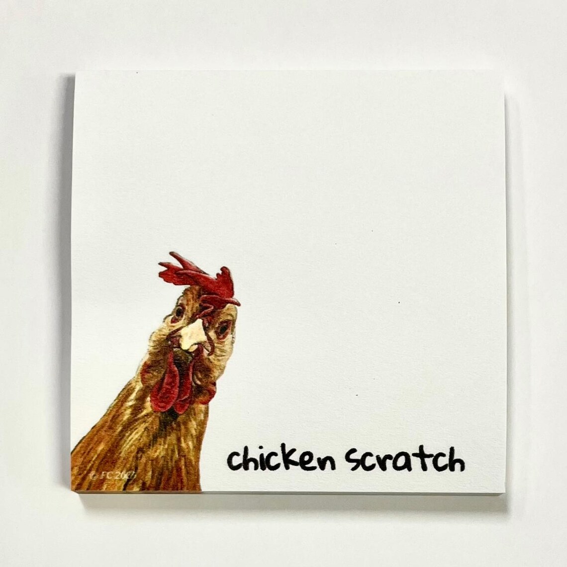 Chicken Scratch Post-it Notes® | 50-sheet Sticky Notepad - Etsy