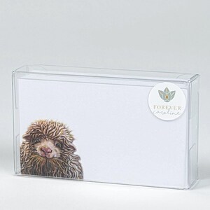 Sheep Portrait “Love Notes” Pack of 60 Tiny Cards | For Lunch Box Notes, Gift Tags, Place Cards, Contact Cards, Flash Cards | Cute Kid Card