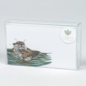 Otter "Love Notes" Pack of 60 Tiny Cards | For Lunch Boxes, Gift Tags, Place Cards, Contact Cards, Flash Cards | Gift for Friend