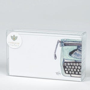 Vintage Typewriter "Love Notes" Pack of 60 Cards | For Lunch Box Notes, Gift Tags, Place Cards, Contact Cards | Birthday Gift for Writer