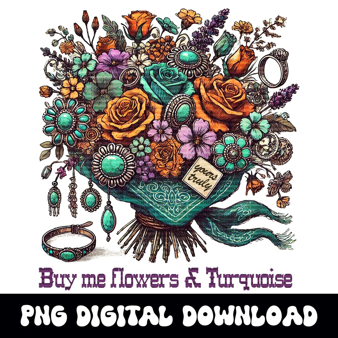CSS Western Floral Overlay turquoise Tackset