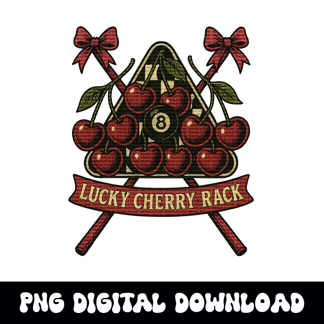 Lucky Cherry Rack PNG, Billiards Sublimation (digital Download) - Etsy