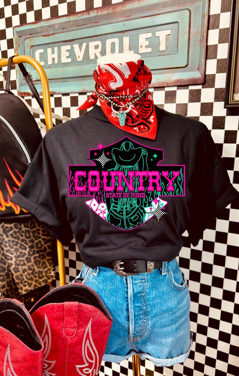 Chica de campo PNG / Gráfico de música country / Diseños de motociclistas / Descarga de Yallternative imagen 2