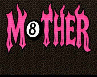 Edgy 8Ball "MOTHER" Graphic, Yallternative PNG, Sublimation Design (Digital Download)