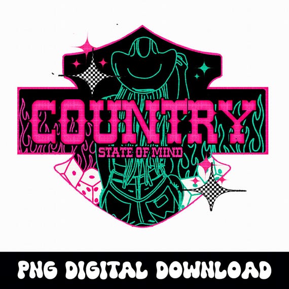 Country girl PNG | Country Music Graphic | Moto Biker Designs | Yallternative Download
