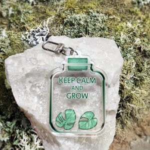 Divertente accessorio per gli amanti delle piante / ciondolo shaker e portachiavi con clip