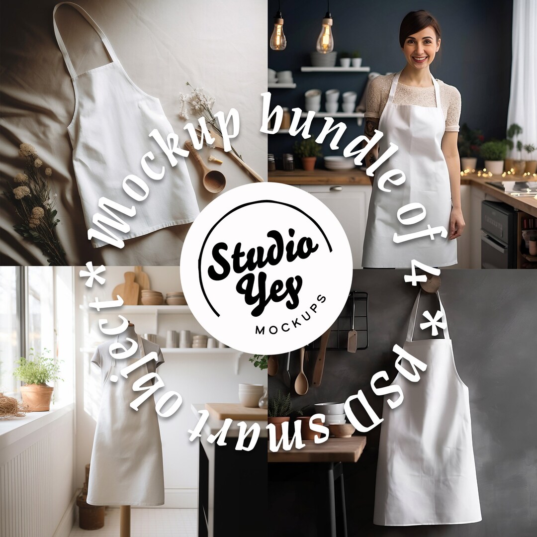Apron on Mannequin Mockup White Apron PSD Mockupbarista - Etsy