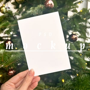 Christmas greeting card mockup,mockup PSD,6x4 ratio,christmas mockup,realistic mockup POD,single card mockup,minimalistic mockup