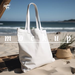 Canvas beach bag Etsy