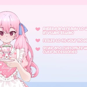 VTuber Hand Asset – Rigged Drinking Tea, Live2D Ready (moc3 File) image 2