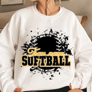 Your Team Softball SVG PNG, Softball Template Team Name, Mascot Softball Shirt, Softball Shirt Png Svg, Team Softball Png