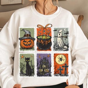 Retro Halloween Ghost Png, Coquette Halloween Png, Girly Halloween Png, Fall Png, Spooky Season Png, Pumpkin Halloween Png, Spooky Mama png