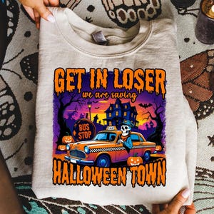 Halloween png, Spooky Season png, Halloween pumpkin png, Get in Loser, Vintage Halloween png, Retro Halloween, Funny Halloween png, Fall png