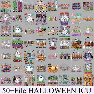 50+ Halloween Bundle | PNG Halloween ICU Bundle, Halloween Sublimation Bundle, Horror Characters, Vintage Halloween, Halloween Decor