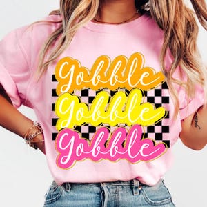 Thanksgiving Gobble Coquette PNG, Turkey PNG, Thanksgiving Sublimation Png, Thanksgiving Digital Download, Fall Png, Preppy Thanksgiving Png