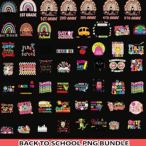 50+Retro Coquette Back to School Bundle, Kindergarten, First Day Of School Png, Teacher Png, First/Second/Third Grade Png, School Bundle Png