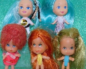1960s, Liddle Kiddles, Lola, Mini Doll, Lucky Locket, Mattel