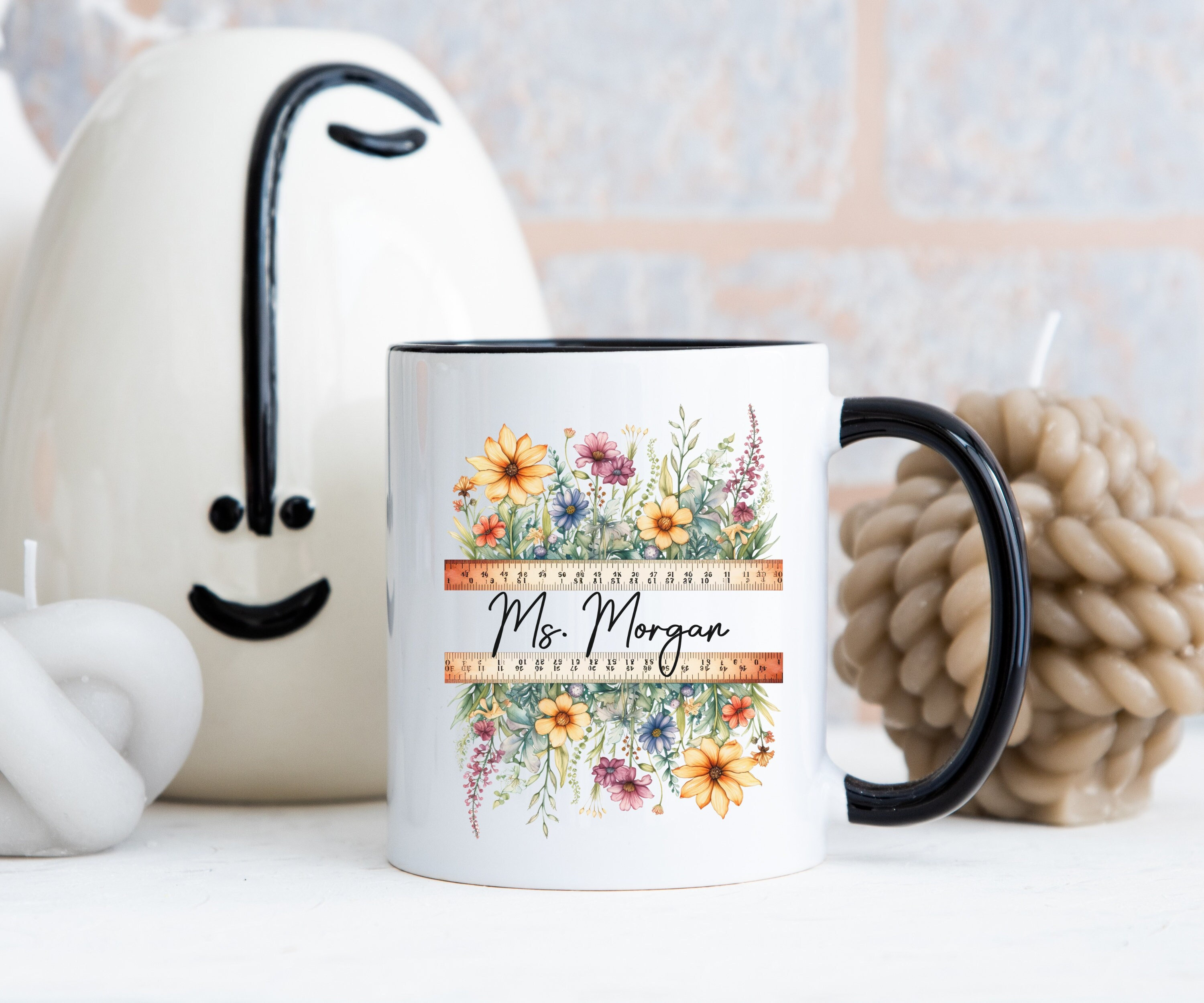 Personalized Teacher Coffee Mug, Personalized Teacher Gift, Teacher Appreciation, Best Teacher Coffee Mug, Gift For Math Geometrics Teacher
