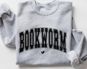 Sudadera Bookworm, camiseta retro de bibliotecario, linda sudadera para maestros, sudadera para amantes de los libros, sudadera para maestros de ESL, camiseta de lectura, regalos para amantes de los libros