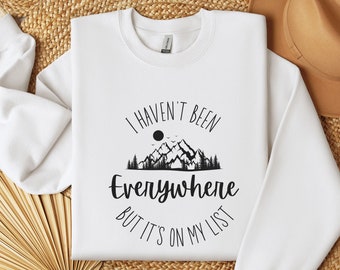 Moletom ou moletom com capuz para viajantes do mundo, presente para amantes de viagens, moletom de presente para viajantes, viagem engraçada, moletom para amantes de viagens unissex