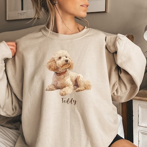Custom Poodle Dog Sweatshirt or Hoodie, Gift for Poodle Lover, Poodle Dog Gift, Poodle Mama Sweatshirt, Poodle Mom Dad Sweatshirt UNISEX