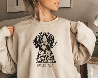 GSP Sweatshirt or Hoodie, German Shorthaired Pointer Sweatshirt, GSP Mom Sweatshirt Mama, GSP Dad Sweatshirt, Gsp Gifts for Dog Person