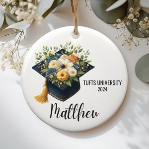 Personalized Graduation Ornament, Personalized Graduation Gift, Keepsake for Graduating, Masters Degree Gift, High School College Graduation